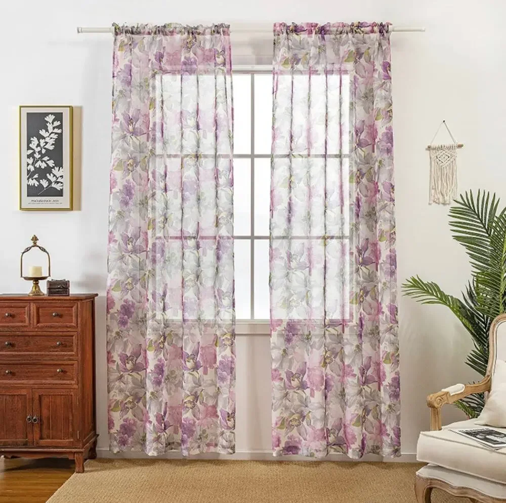 Floral Sheer Curtains 95
